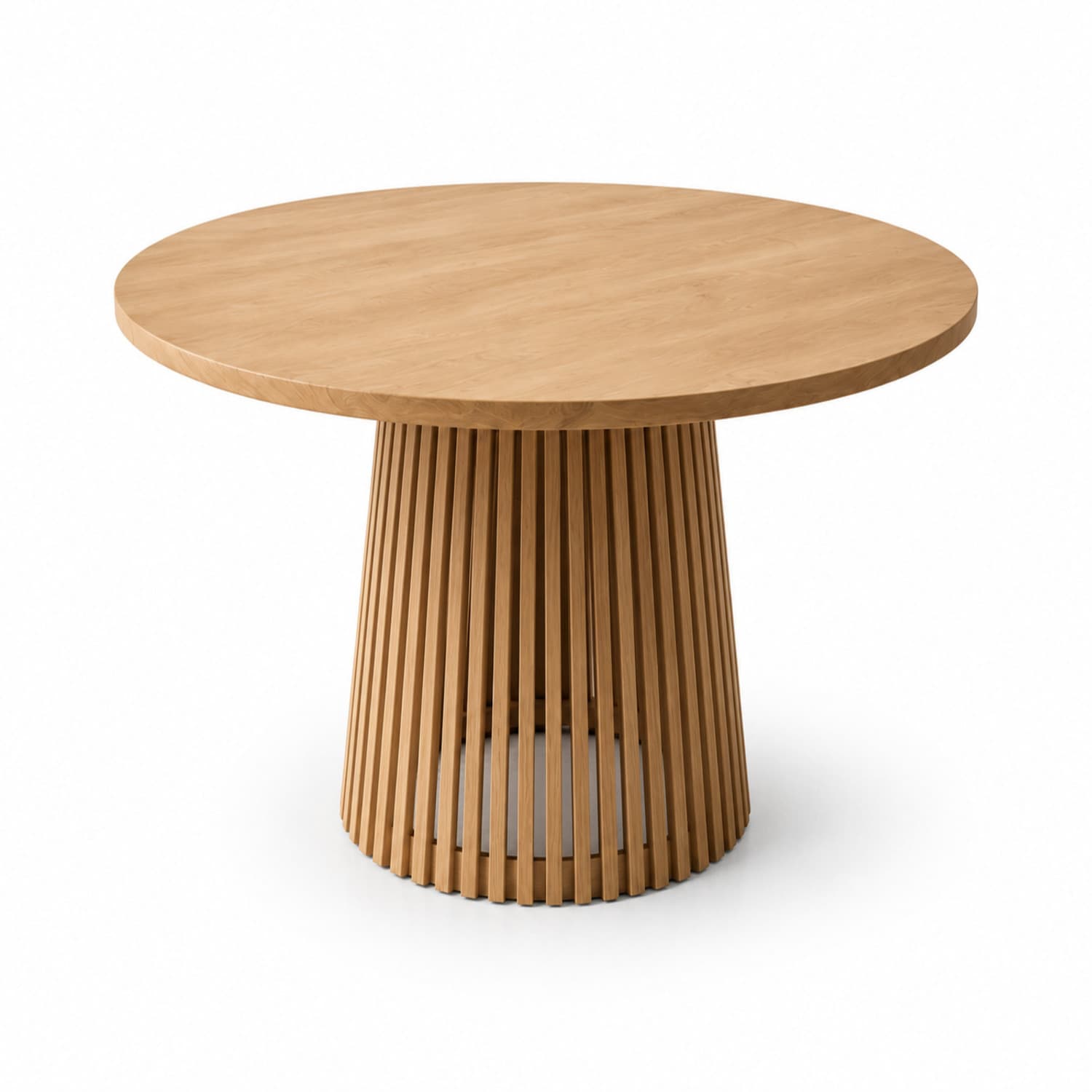 Mesa de Comedor Redonda en Madera Natural – Diseño Moderno y Orgánico